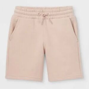 Cat & Jack™ Kids' Knit Jogger Shorts  - Color Blush - Size XL (16) New With Tags